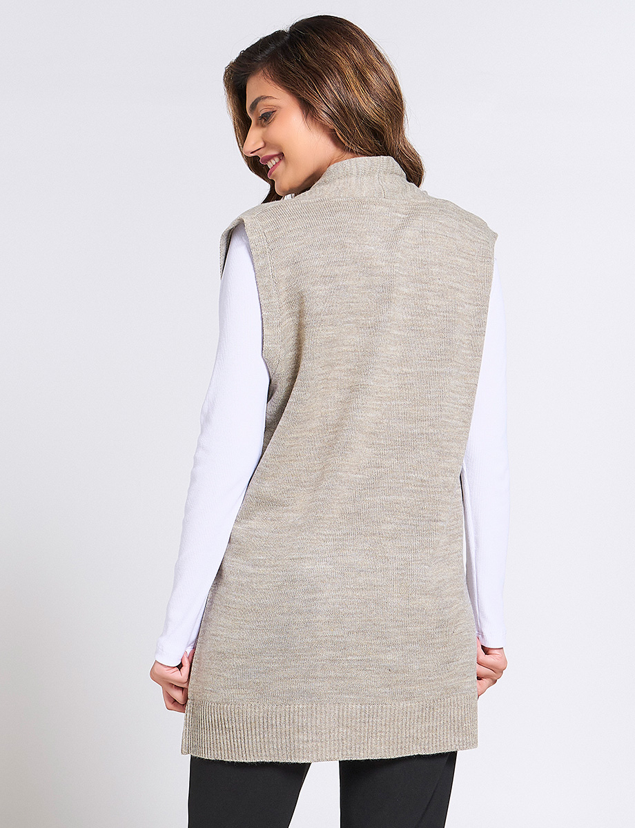 Sweater Largo Manga Sisa Abano