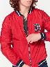 Chompa Bomber Roja Abierta