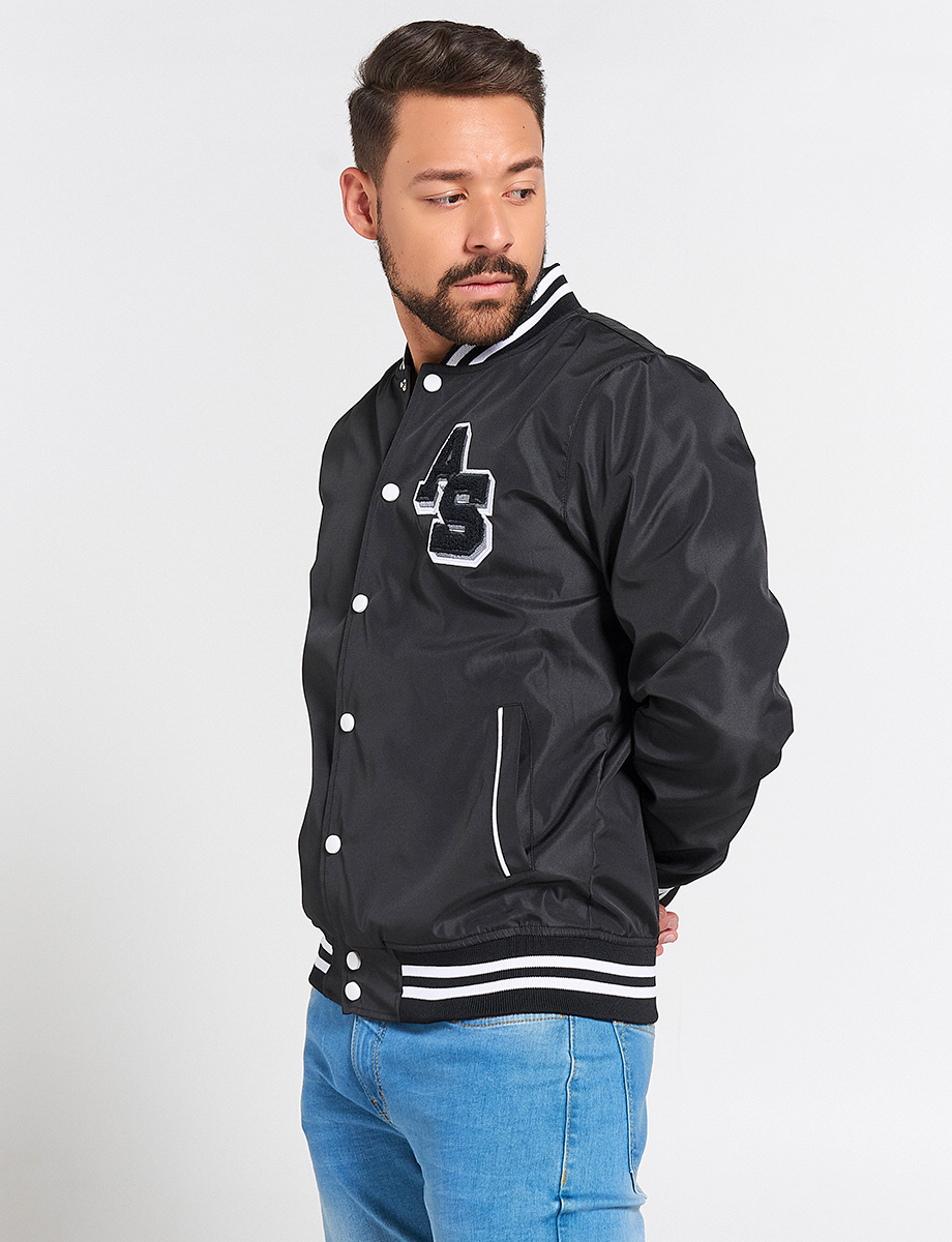 Chaqueta Bomber con Bordado AS
