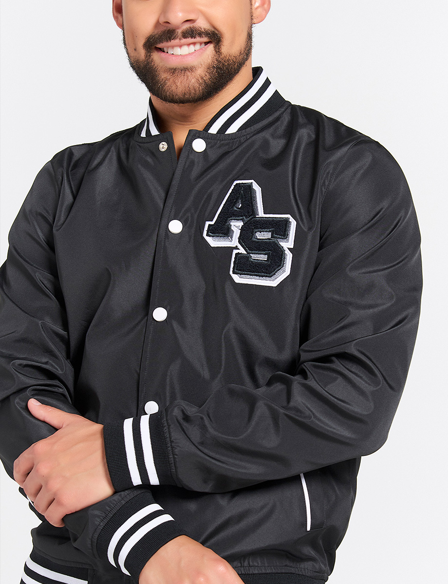 Chaqueta Bomber con Bordado AS
