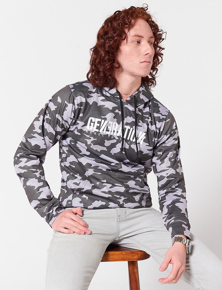 Chaqueta Táctica Esdy Camuflaje Gris Oscuro