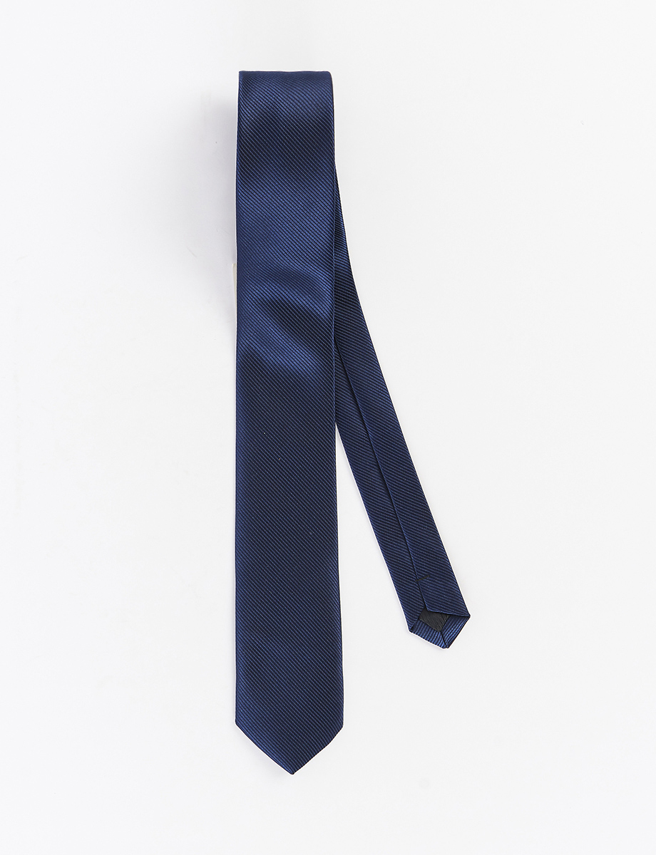 Corbata con Textura de Líneas Azul