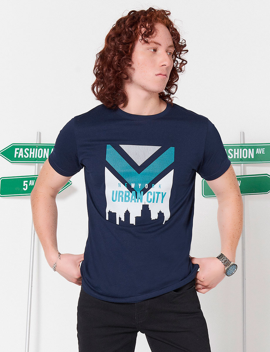 Camiseta Urban City Azul