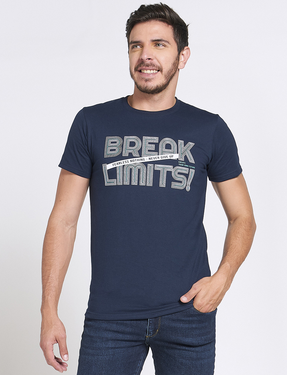 Camiseta Break Limits Azul marino