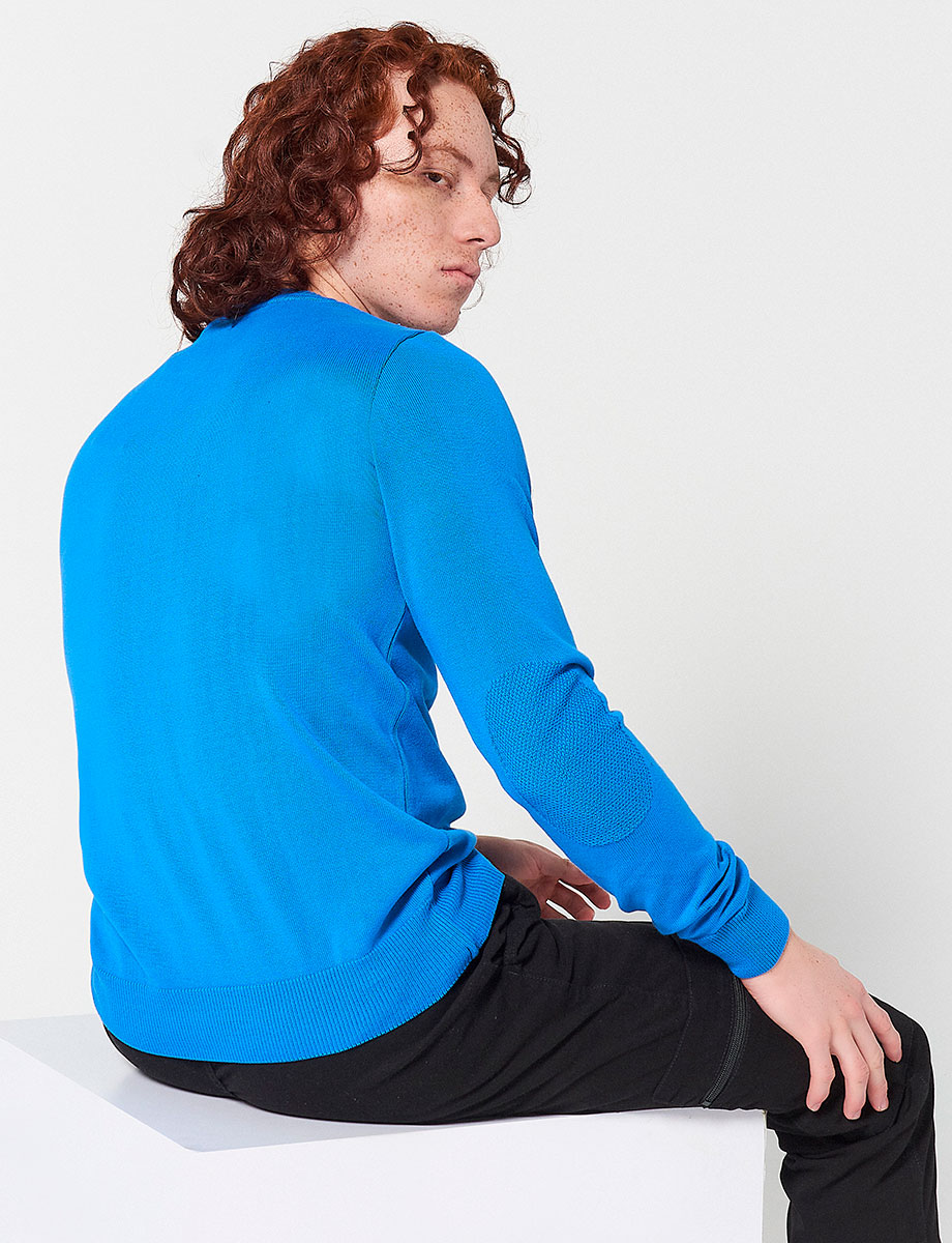 Sweater Básico Azul Claro