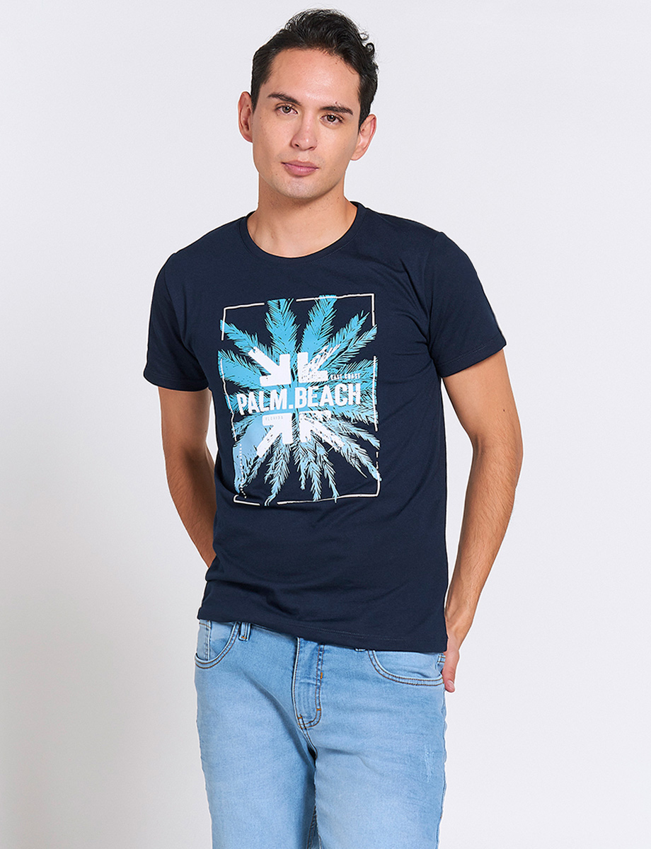 Camiseta Azul marino Palm Beach