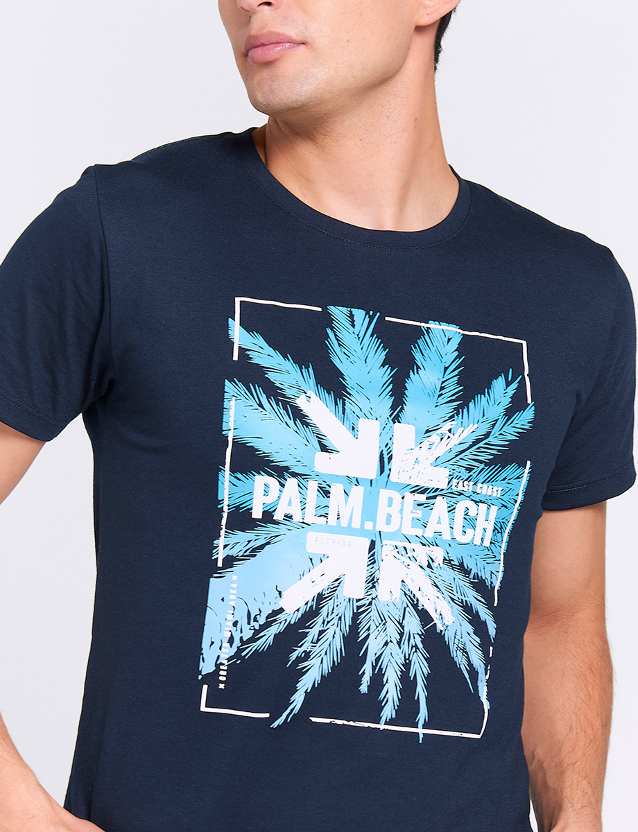 Camiseta Azul marino Palm Beach