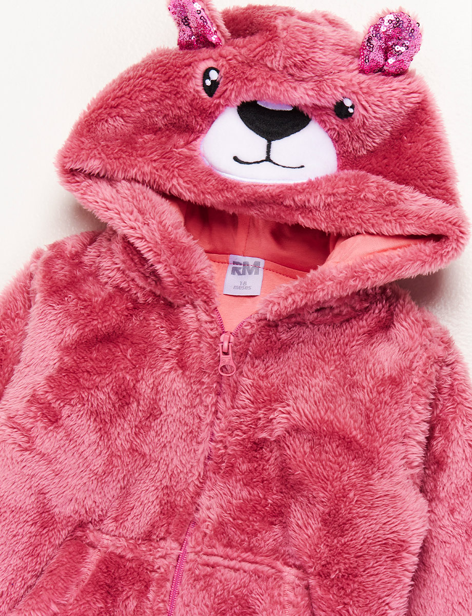 Chompa Peluche Osito Unicolor