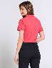 Polo Básica Manga Corta Fucsia