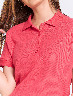 Polo Básica Manga Corta Fucsia