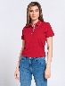 Polo Roja con Mini Prints