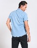 Camisa Denim Celeste Cuello Mao