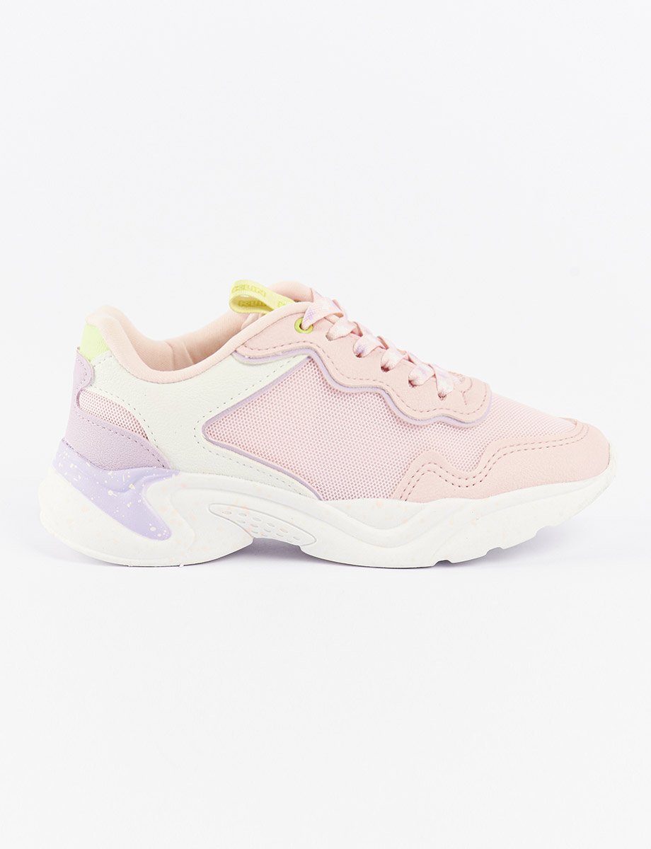 Sneaker Combinado rosado