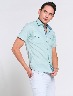 Camisa Verde Menta con Bolsillos