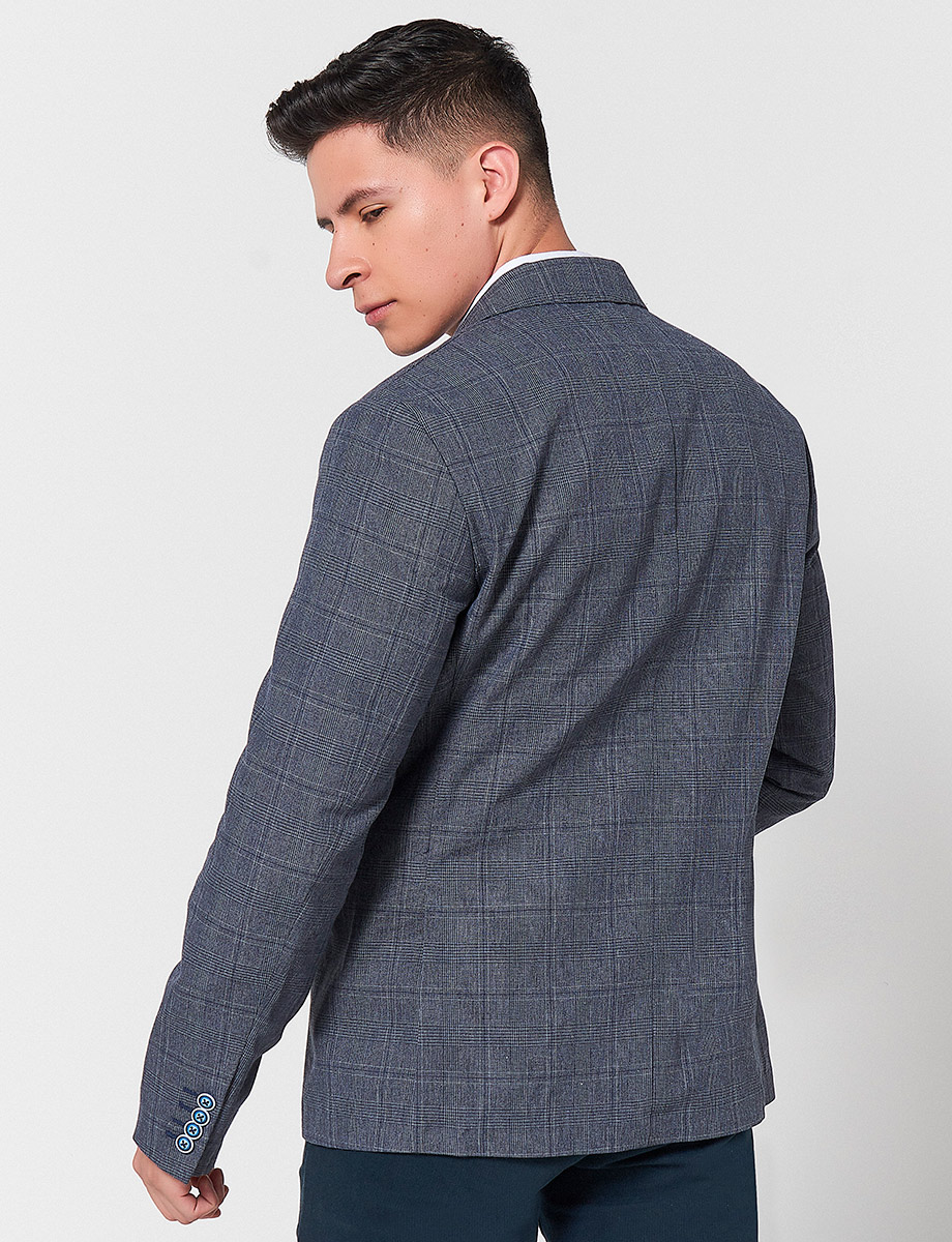 Blazer de Lineas Azul oscuro