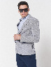 Blazer a Rayas Gris