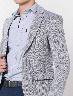 Blazer a Rayas Gris