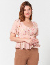 Blusa Flores Palo Rosa