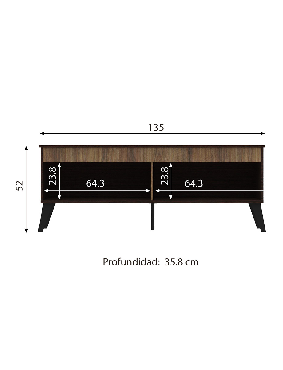 Mesa de TV Dublin 60" | Mueble Fácil