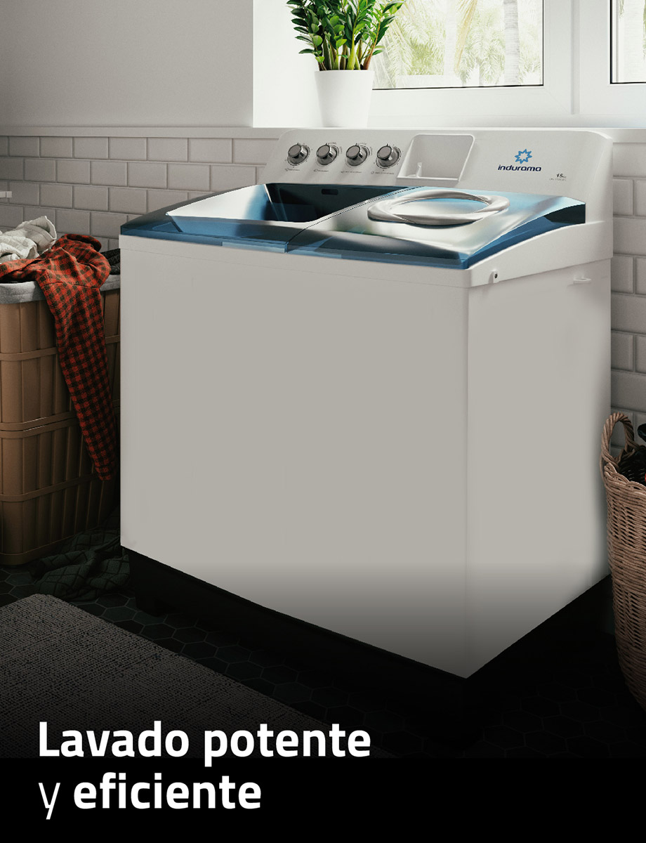 Lavadora Semiautomática Doble Tina 13 Kg | Indurama