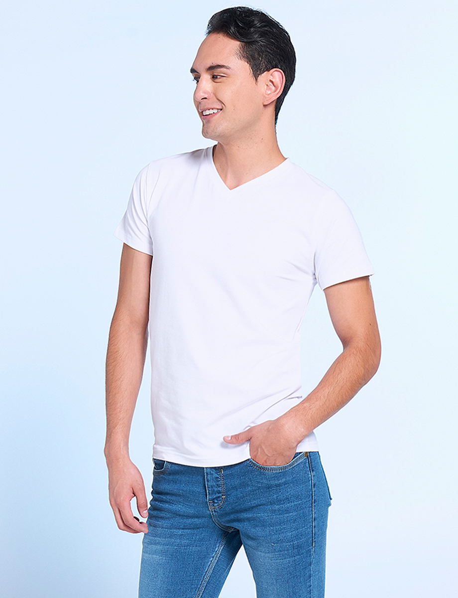 Camiseta Básica Cuello en V