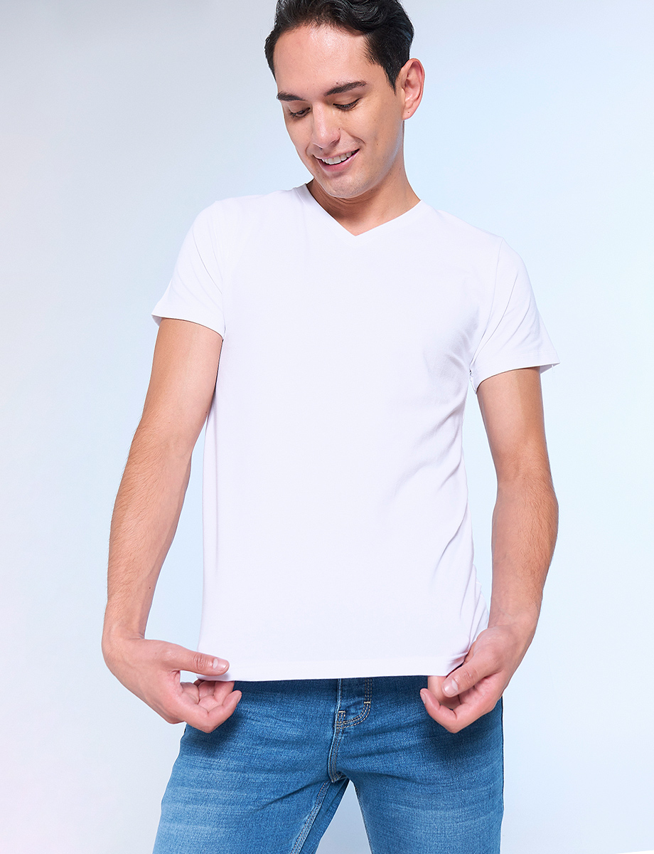 Camiseta Básica Cuello en V