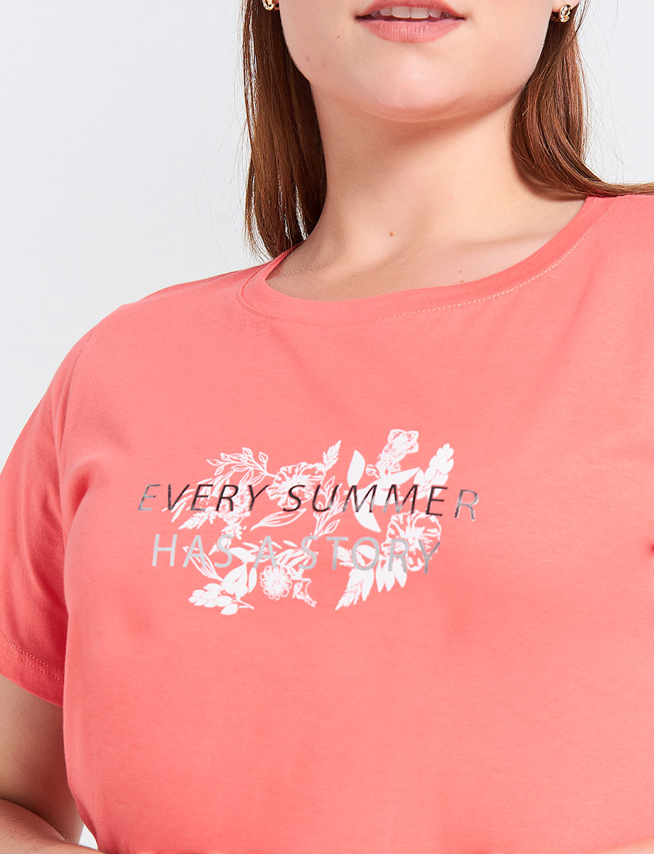 Camiseta Every Summer Coral