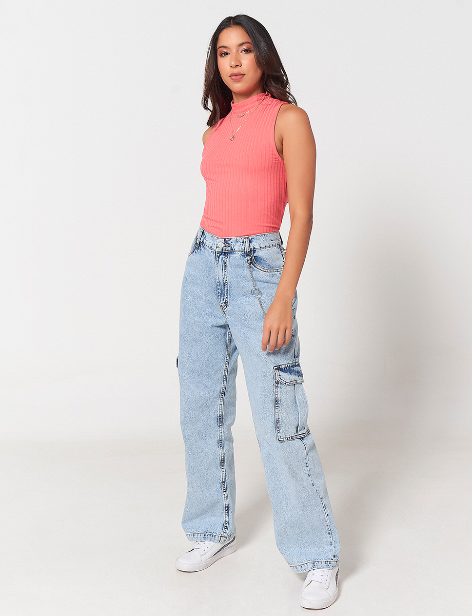 Jogger Denim Azul Claro
