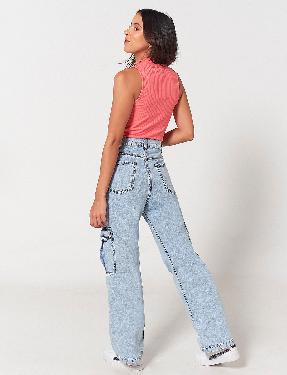 Jogger Denim Azul Claro
