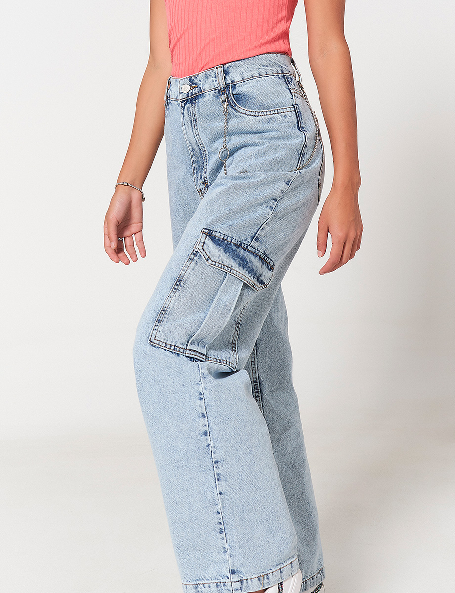 Jogger Denim Azul Claro