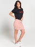 Falda Unicolor Palo de rosa