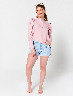 Blusa con Botones Palo Rosa