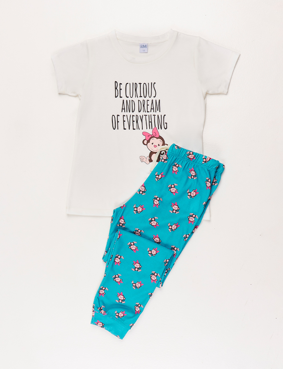 Pijama Camiseta + Pantalón Unicolor