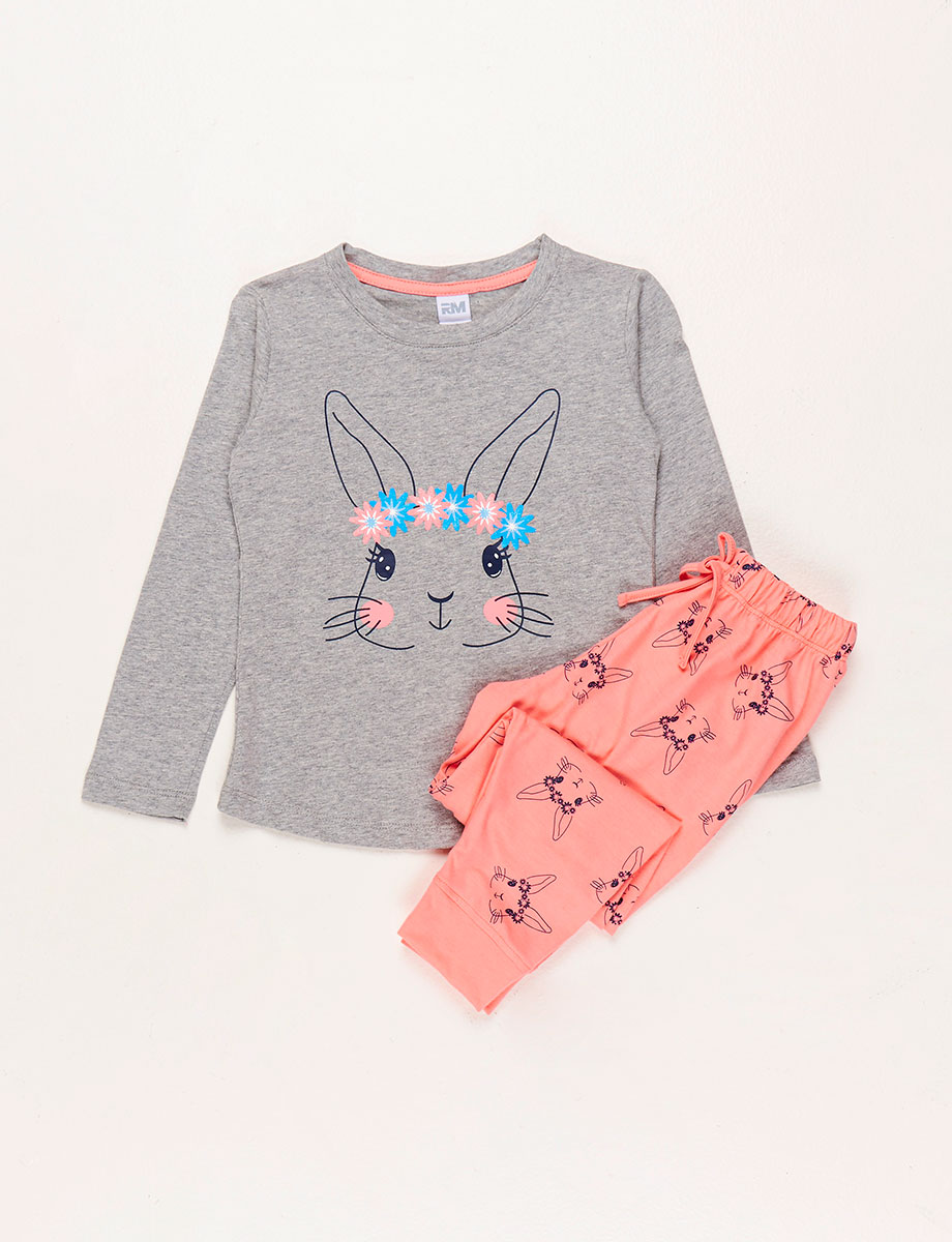 Pijama Buzo + Pantalón Conejos