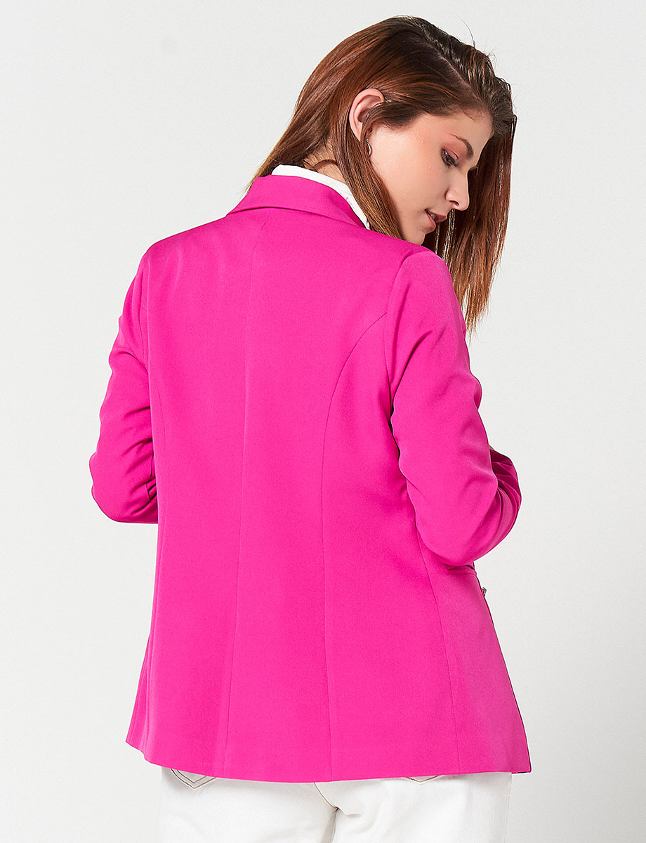 Blazer Fucsia con Botones