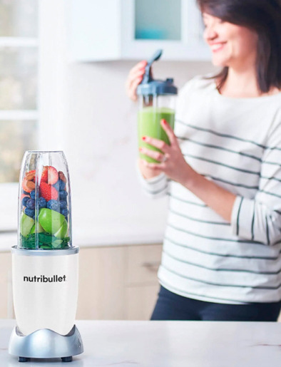 Licuadora 9 Piezas 900W Blanco | Nutribullet