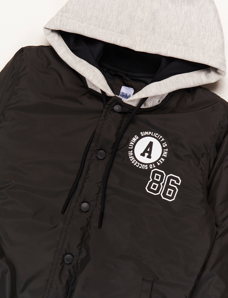 Chaqueta Padding Negro/Gris