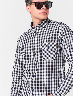 Camisa a Cuadros Blanco/Negro