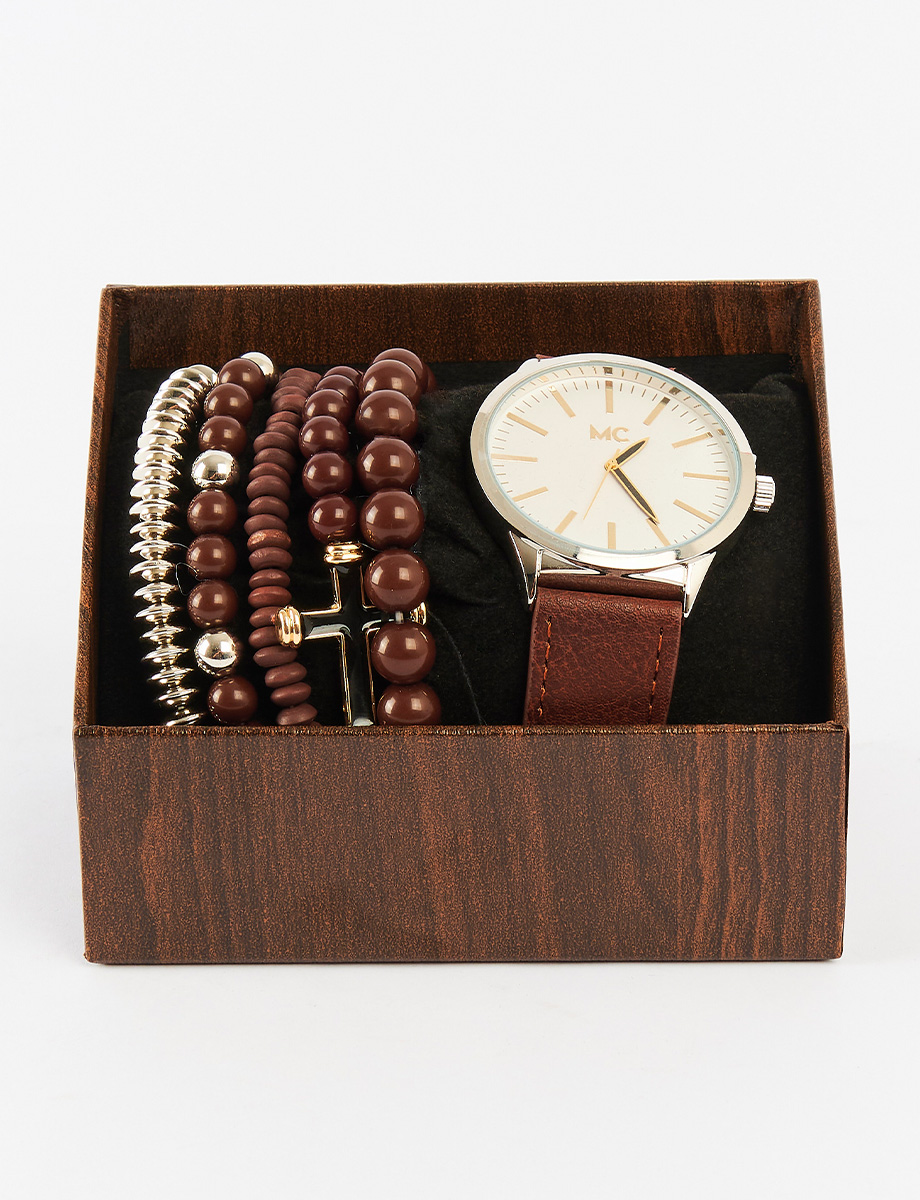Set Reloj + Pulseras x6