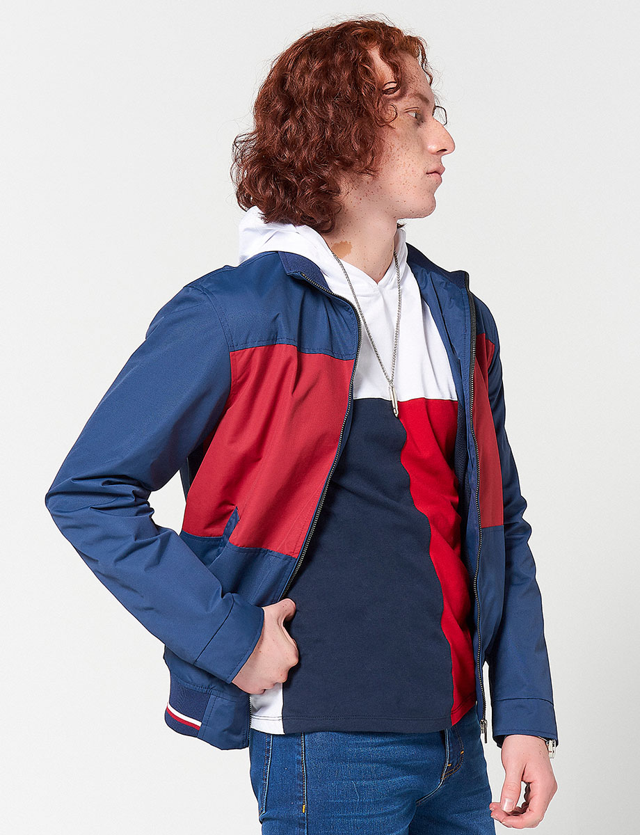 Chaqueta Bomber Bloques de Color