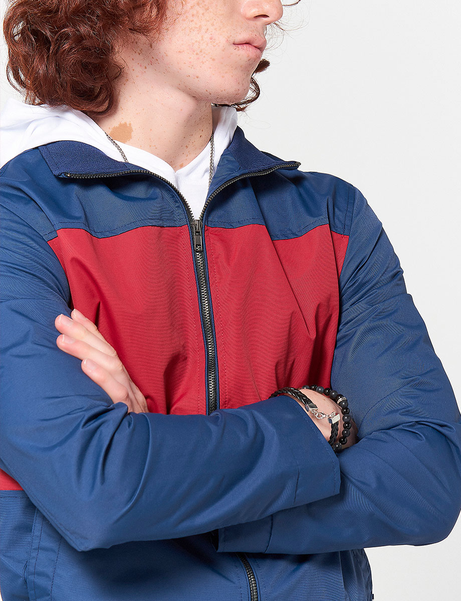 Chaqueta Bomber Bloques de Color