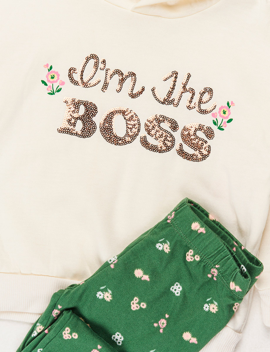 Conjunto Chompa + Licra Crudo