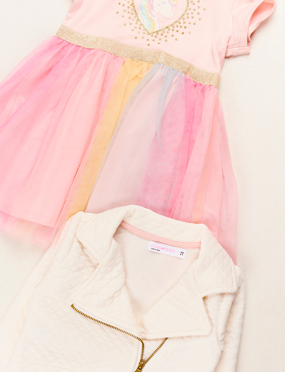 Conjunto Vestido + Chaqueta Beige