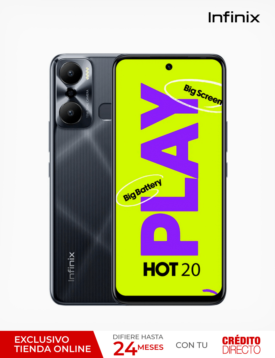 Infinix Hot 20 Play 128GB 6.82" Negro Carreras