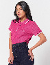 Polo Bordada Fucsia