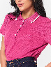 Polo Bordada Fucsia