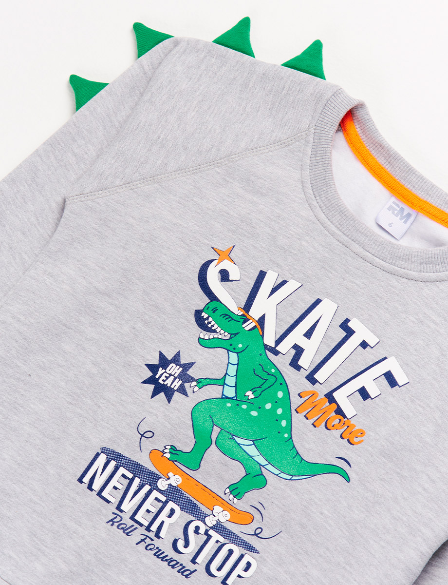 Buzo Flecce Skate Gris