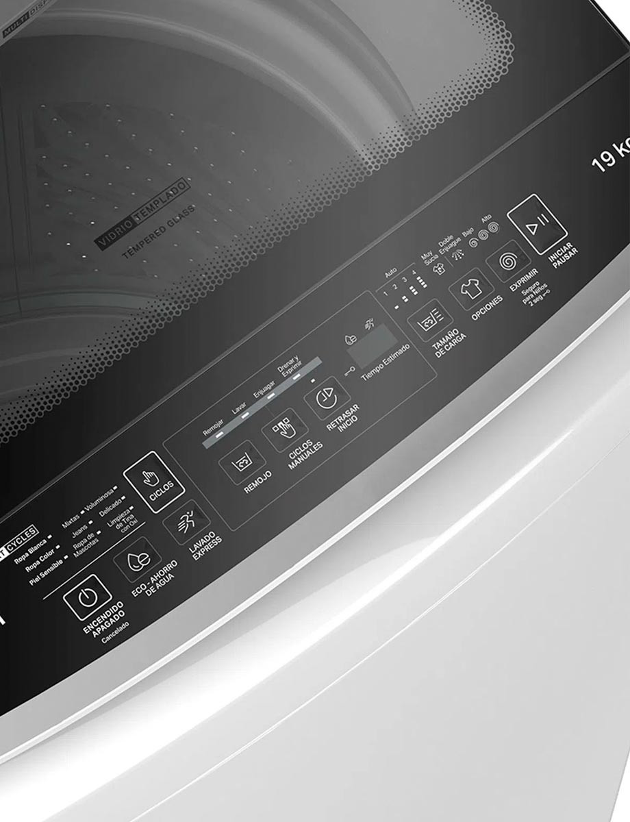 Lavadora Superior 19 Kg Panel Digital | Whirlpool