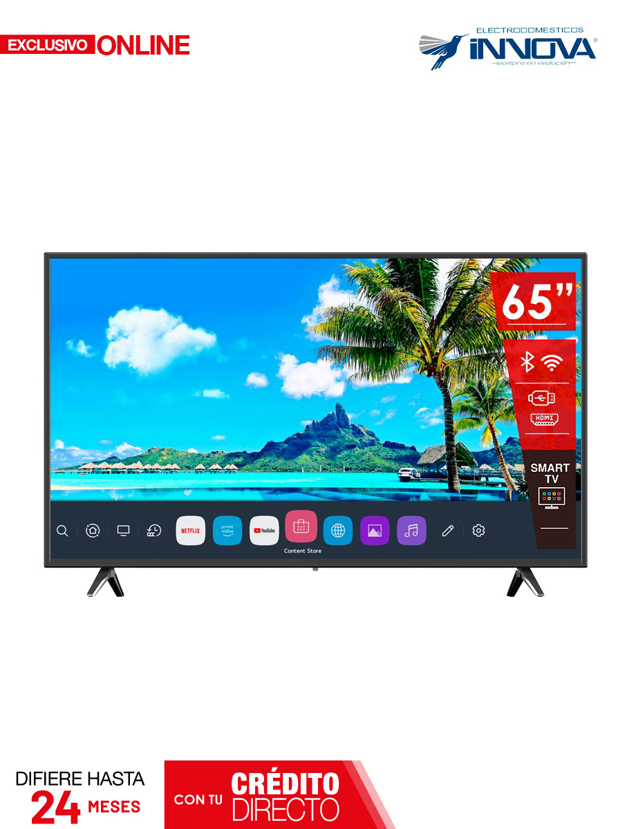 Smart TV LED 4K 65 Pulgadas, Innova, TELEVISORES