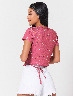 Camiseta Mini prints Rosado oscuro